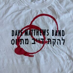 Vintage 90s Dave Matthews Band Jerusalem Israel Tour tee XL Rare Hebrew Print